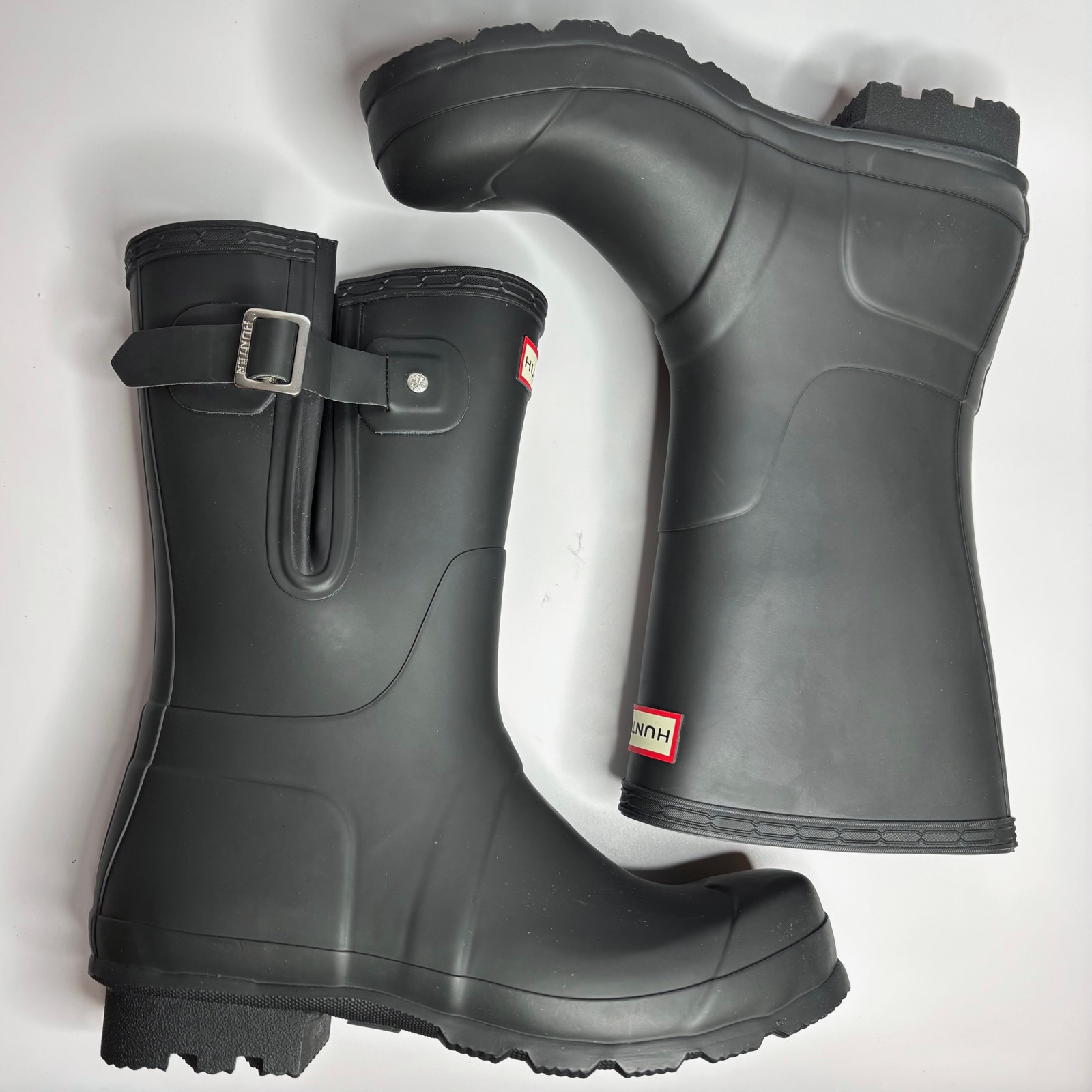 レインシューズ HUNTER MEN ORIGINAL SIDE ADJUSTABLE TALE RAIN BOOTS DARK OLI Men's Original Tall Rain Boots – Hunter Boots