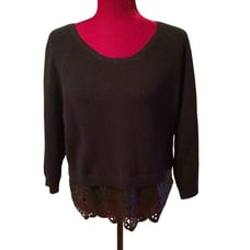 NWT French Connection Black Sweater sz large