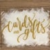 Acrylic Wedding Signs- Handpainted Gold
