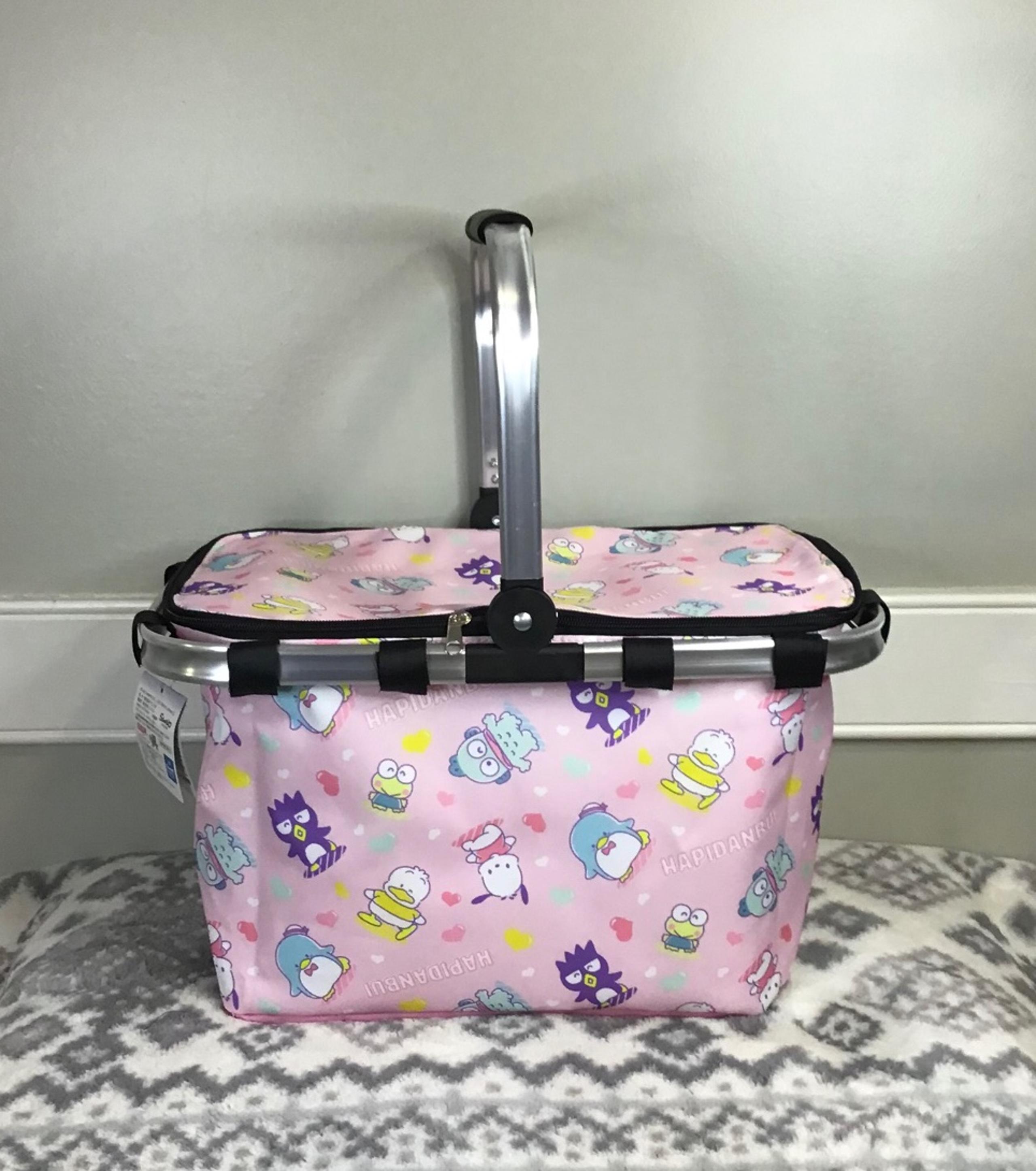 Sanrio Hapidanbui Colorful Pop Cooling Picnic Basket NWT