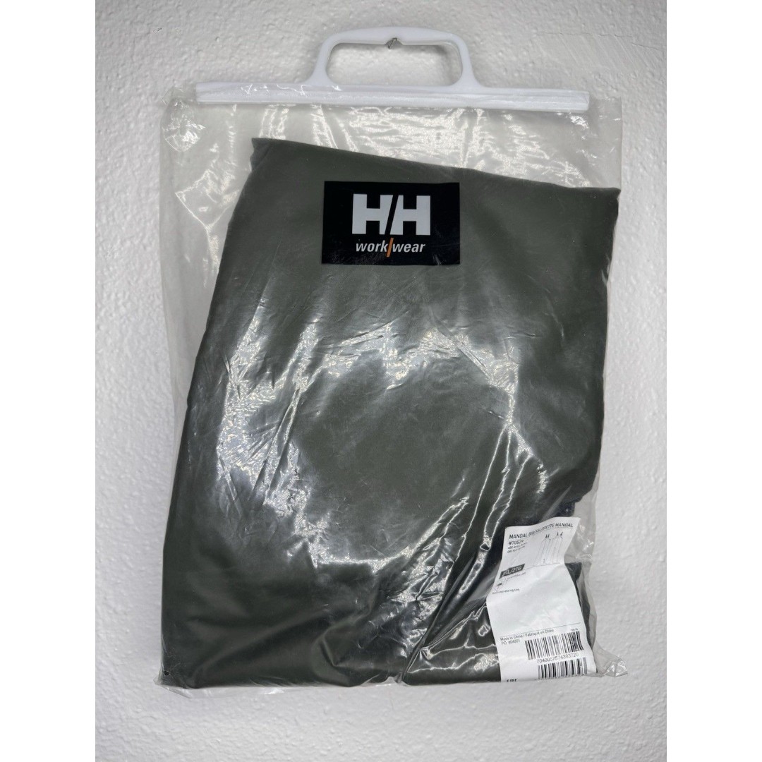 New Helly Hansen Men's Mandal Waterproof Bib Pants Army Green Size 2XL NWT