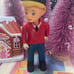 Vtg Little Tikes Dollhouse Horse Male Rider Jockey Equestrian