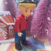 Vtg Little Tikes Dollhouse Horse Male Rider Jockey Equestrian