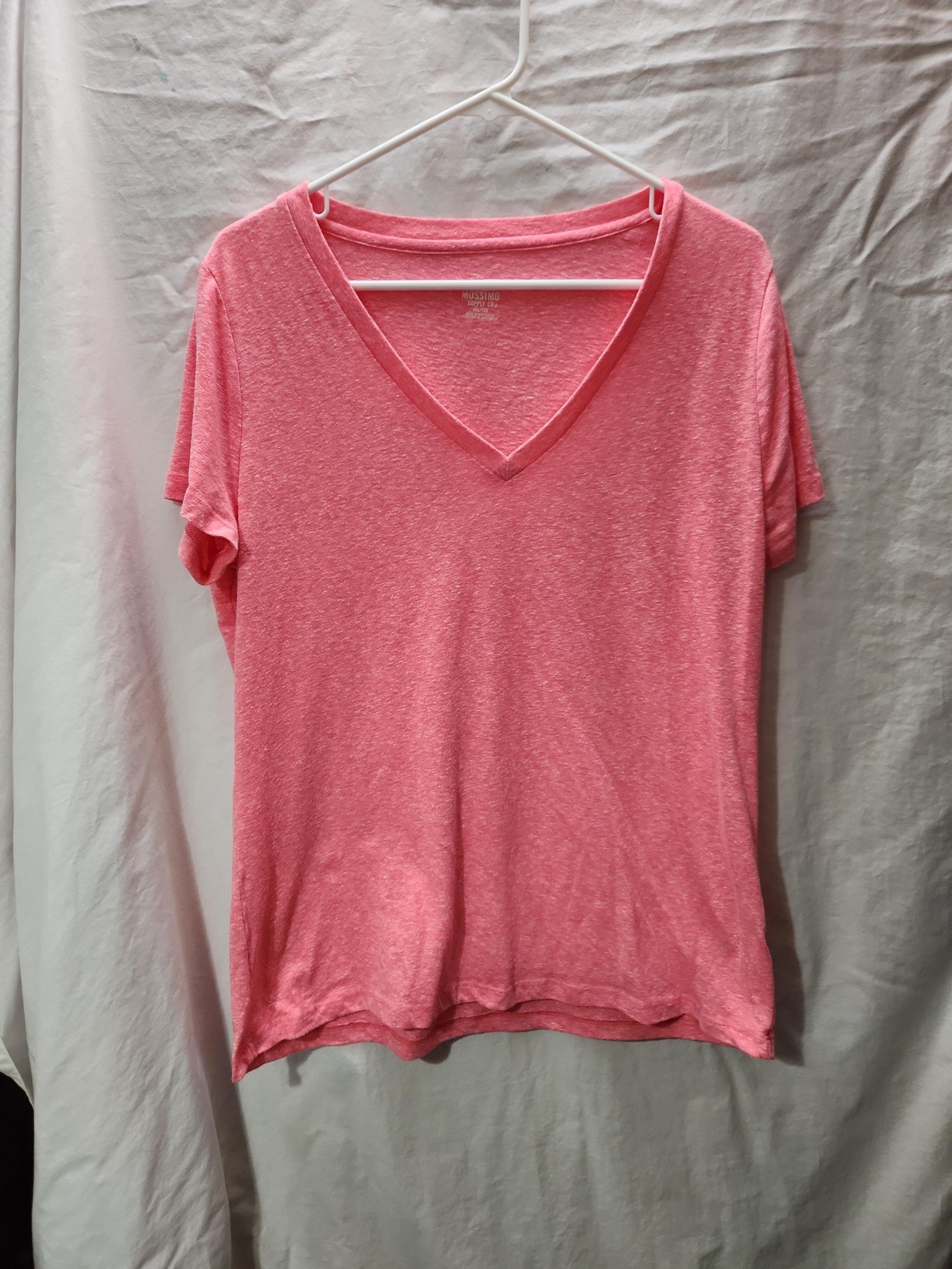 Pink Mossimo V Neck Tee - Ladies XXL
