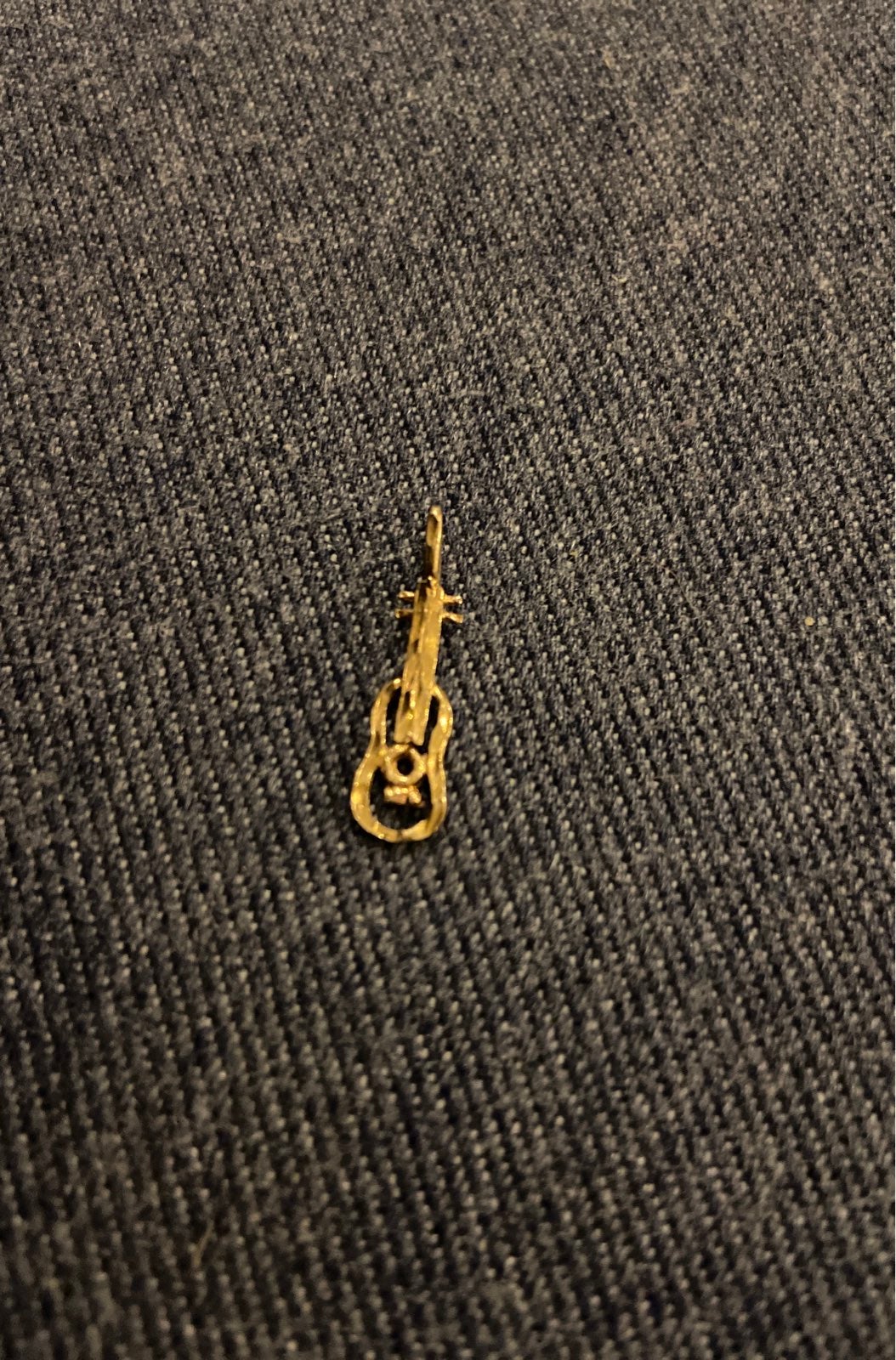 14k Gold Guitar Charm