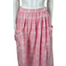 Vintage 80s Plaid Skirt Womens Small Retro 1950s Style Pink Picnic Midi