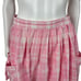Vintage 80s Plaid Skirt Womens Small Retro 1950s Style Pink Picnic Midi