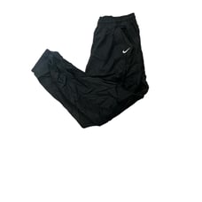 Nike Track Pants Black Men’s Size Large Ankle Zip Windbreaker Vintage Drawstring