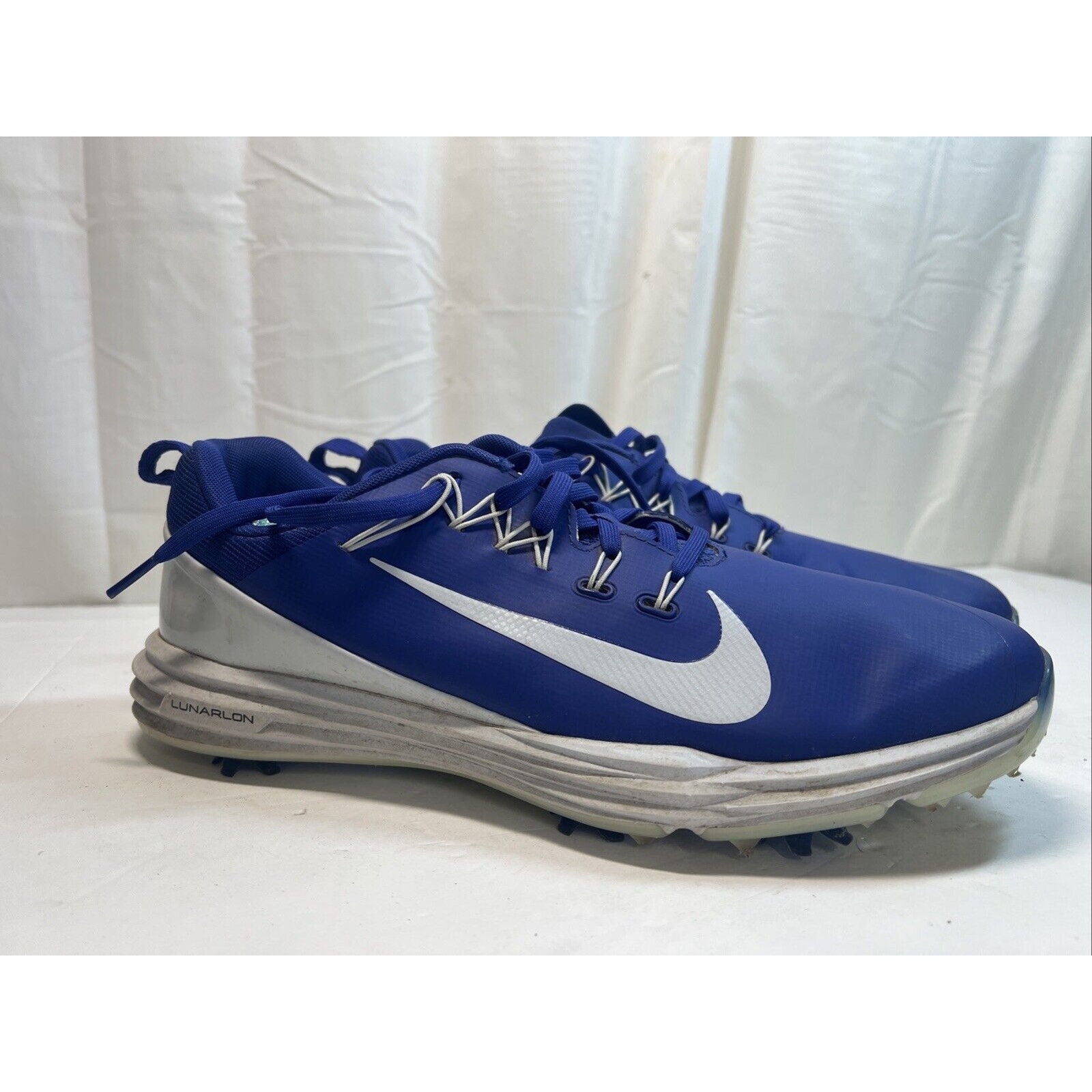 Nike Lunar Command 2 Royal Blue Golf Shoes Cleats Mens Sz 9