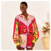 NEW Farm Rio Mixed Scarves Windbreaker