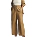Good American Faux Leather Drawstring Wide-Leg Pants Warm Caramel size 5 (2XL)