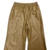 Good American Faux Leather Drawstring Wide-Leg Pants Warm Caramel size 5 (2XL)