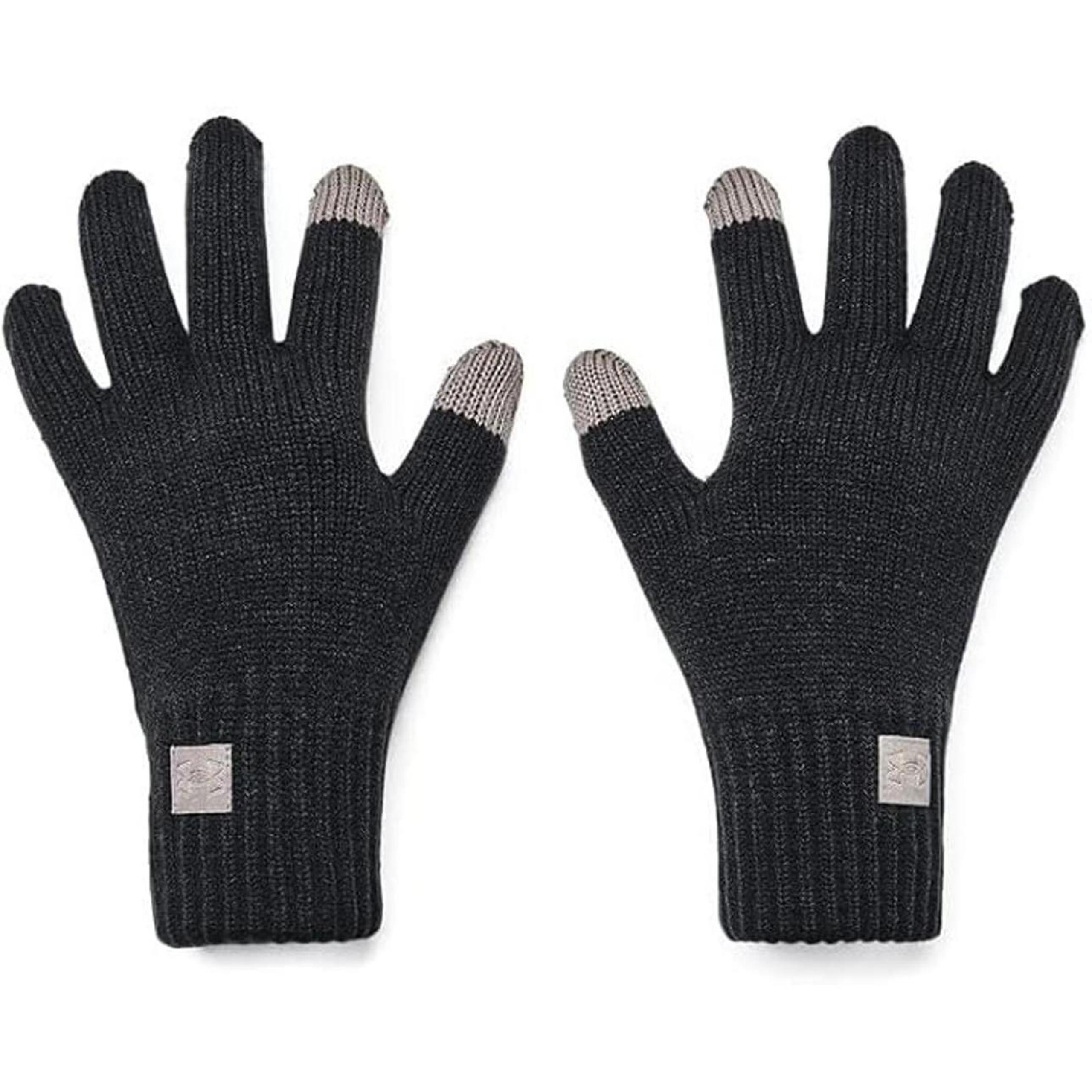 Under Armour Women's Halftime Gloves, Black/Pewter/Ghost Gray, Size S/M