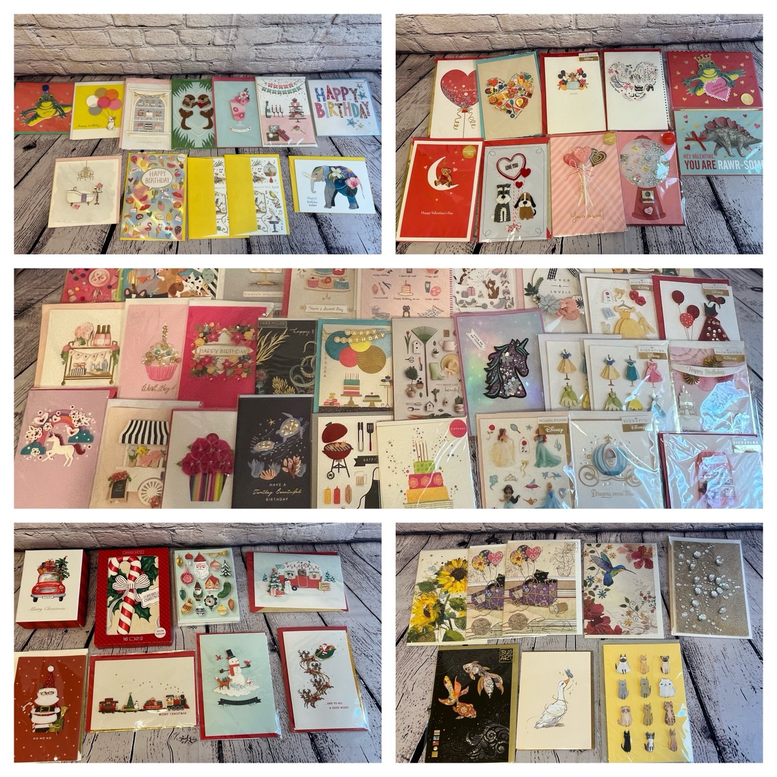 Large Lot of 66 Greeting Cards plus 3 Boxed Sets of Cards