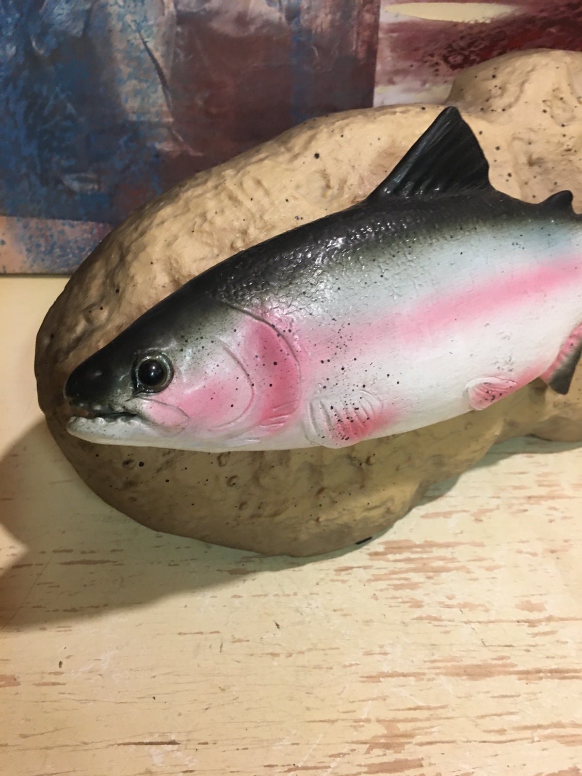 Vintage 1999 Travis The Singing Trout Gemmy Motion Activated - detail