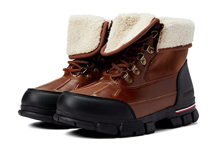 Tommy Hilfiger Men's Idan Boots Med Brown/Cognac NIB