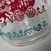 Vintage Glass Pitcher Horse and Carriage Winter Christmas
