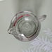 Vintage Glass Pitcher Horse and Carriage Winter Christmas