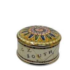 Vintage Wedgwood Ceramic Trinket box from the 90's with cool old map design
