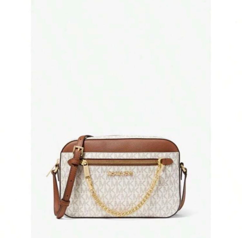 Brandnew Michael Kors Michael_kors | Jet Set Large Logo Crossbody Bag
