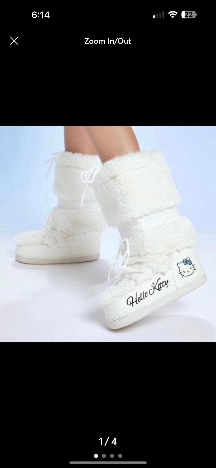 Hello Kitty x Forever 21 Snow Boots New Womans 7