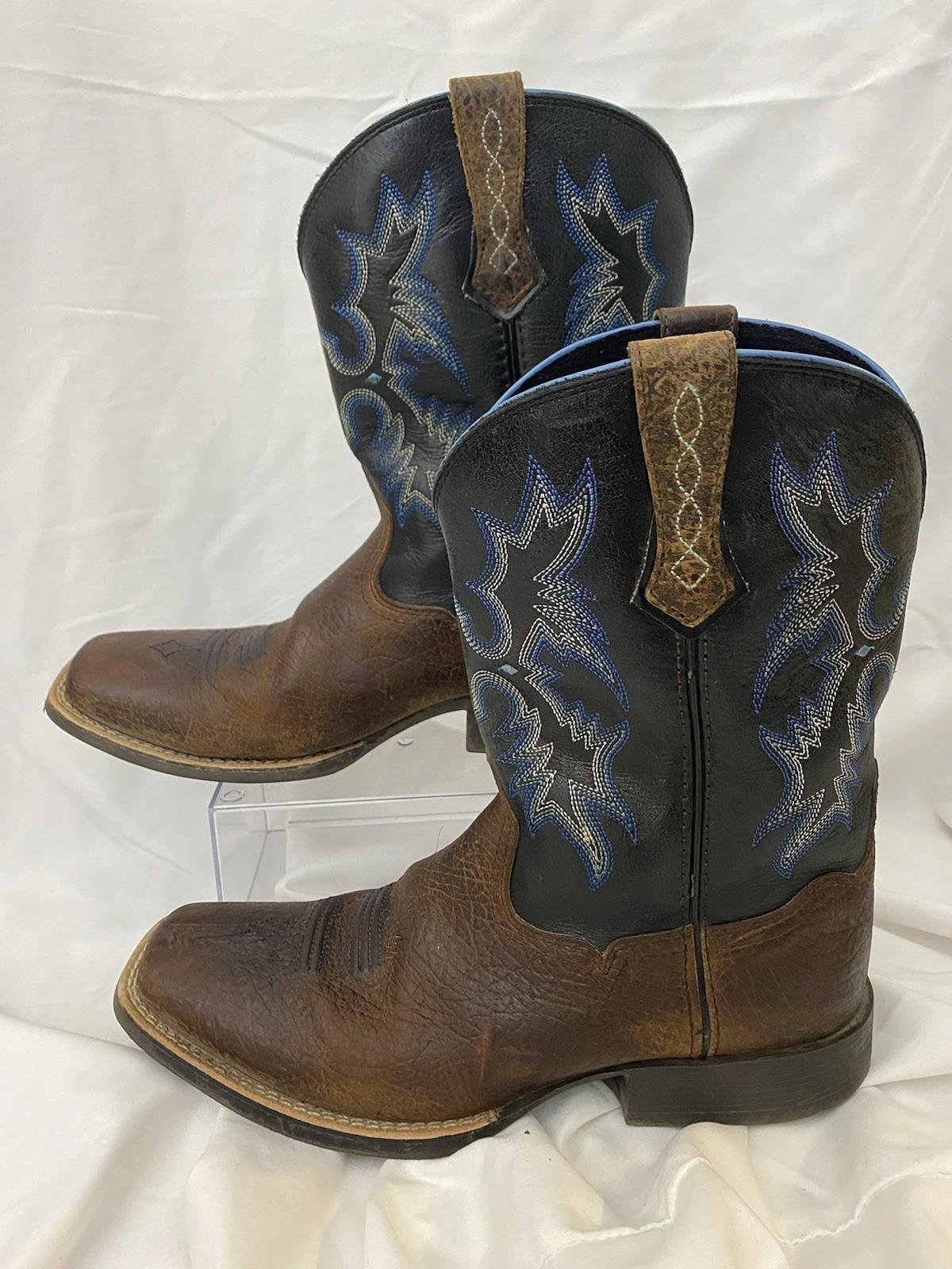 ARIAT Tombstone Square Toe Cowboy Boots Kids Size 5 Western Boots