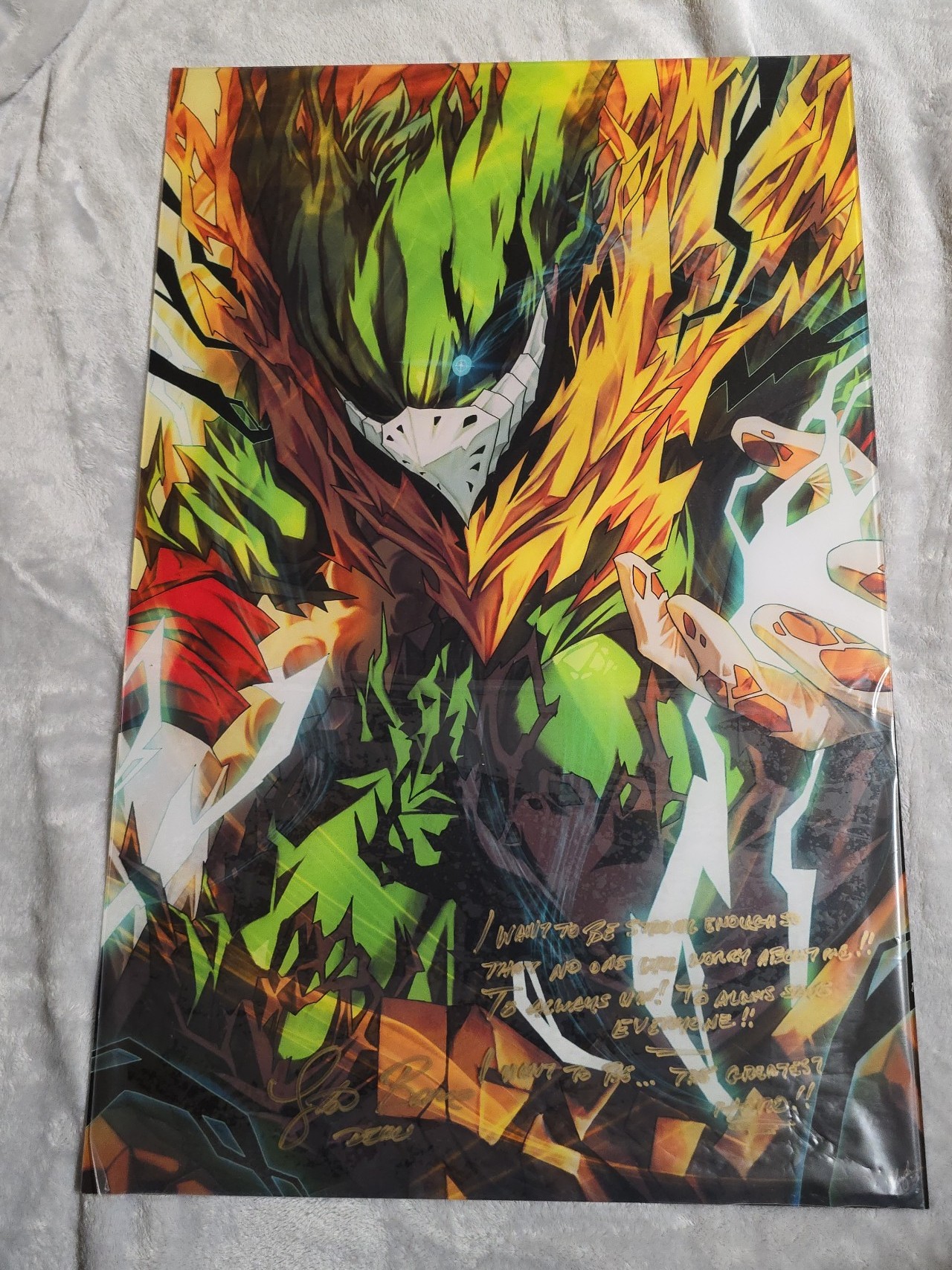 Deku Autograph/Quoted Plexiglass