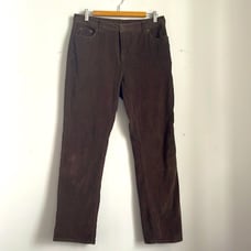 Garnet Hill corduroy flat front straight leg pants sz 6P