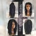 Human hair Faux loc lace front wig black