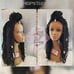 Human hair Faux loc lace front wig black