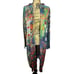 Inoah Womens M Hooded Open Front Long Duster NWT Art to Wear Hippie Boho