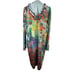 Inoah Womens M Hooded Open Front Long Duster NWT Art to Wear Hippie Boho
