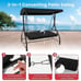 3-Seat Outdoor Converting Patio Swing Glider Adjustable (Free delivery)