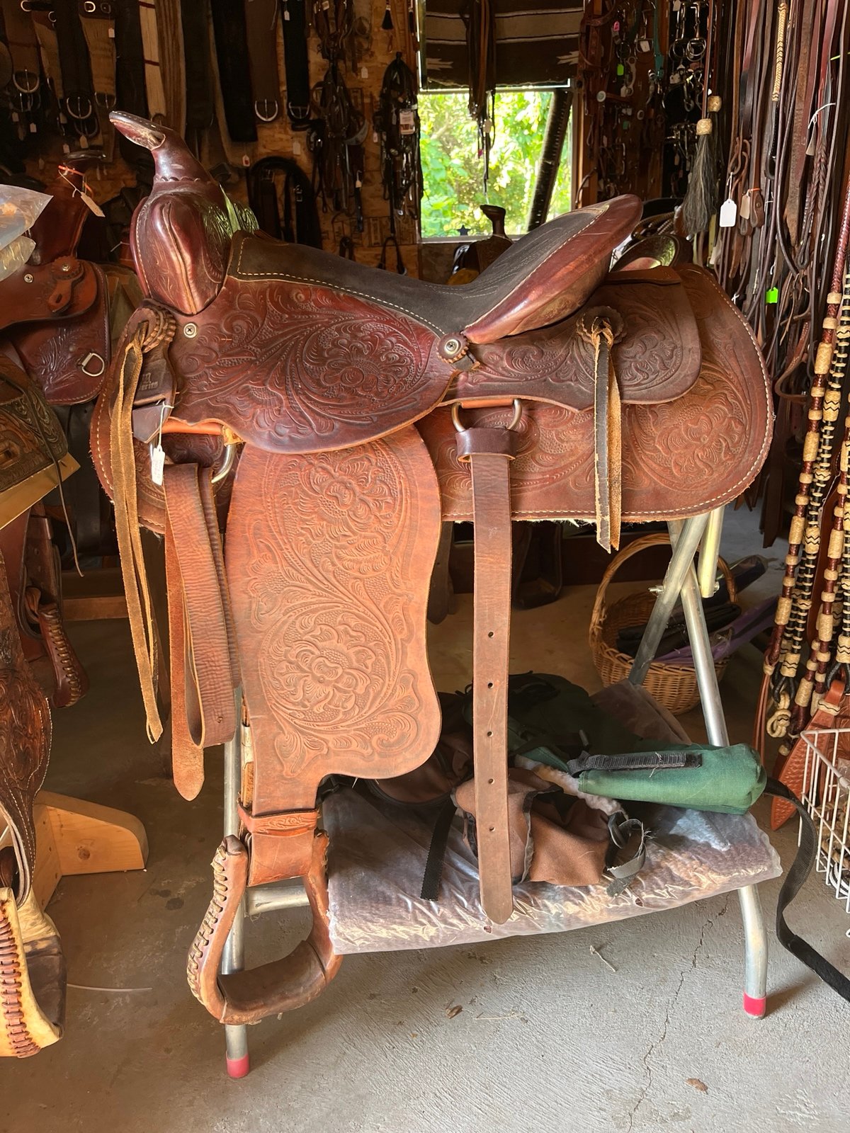saddle15” King leather western saddle