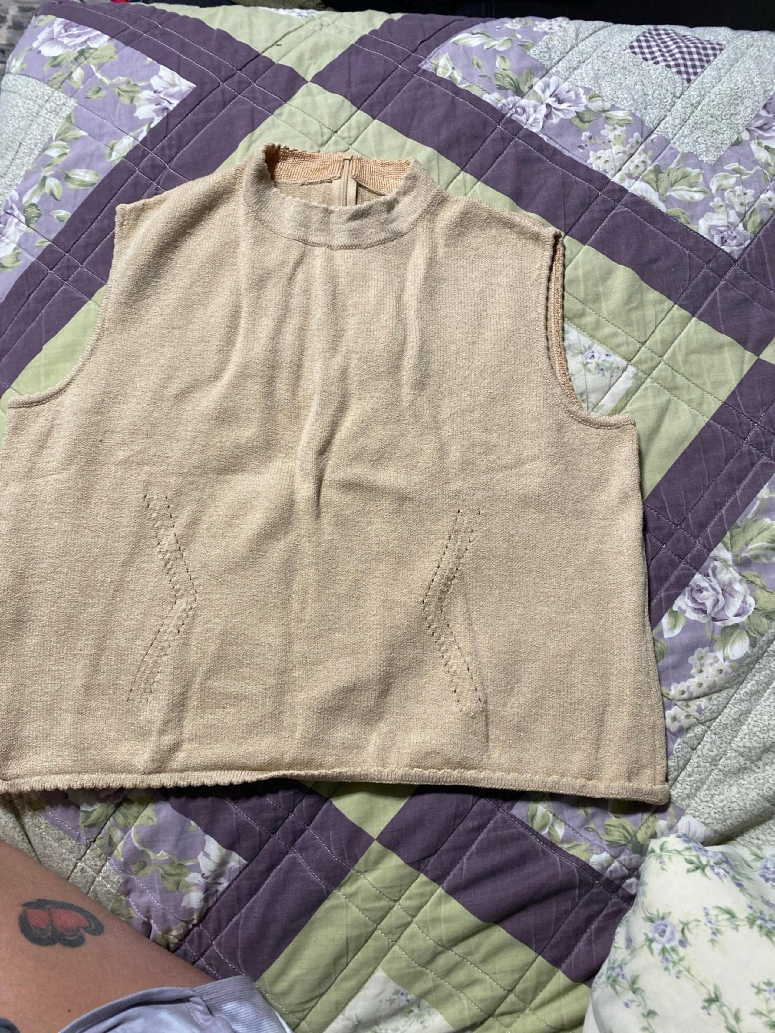 St John original sleeveless knit top