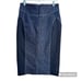 Diane Von Furstenberg High Waisted Denim Pencil Skirt Zip Front Womens Size 8
