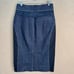 Diane Von Furstenberg High Waisted Denim Pencil Skirt Zip Front Womens Size 8
