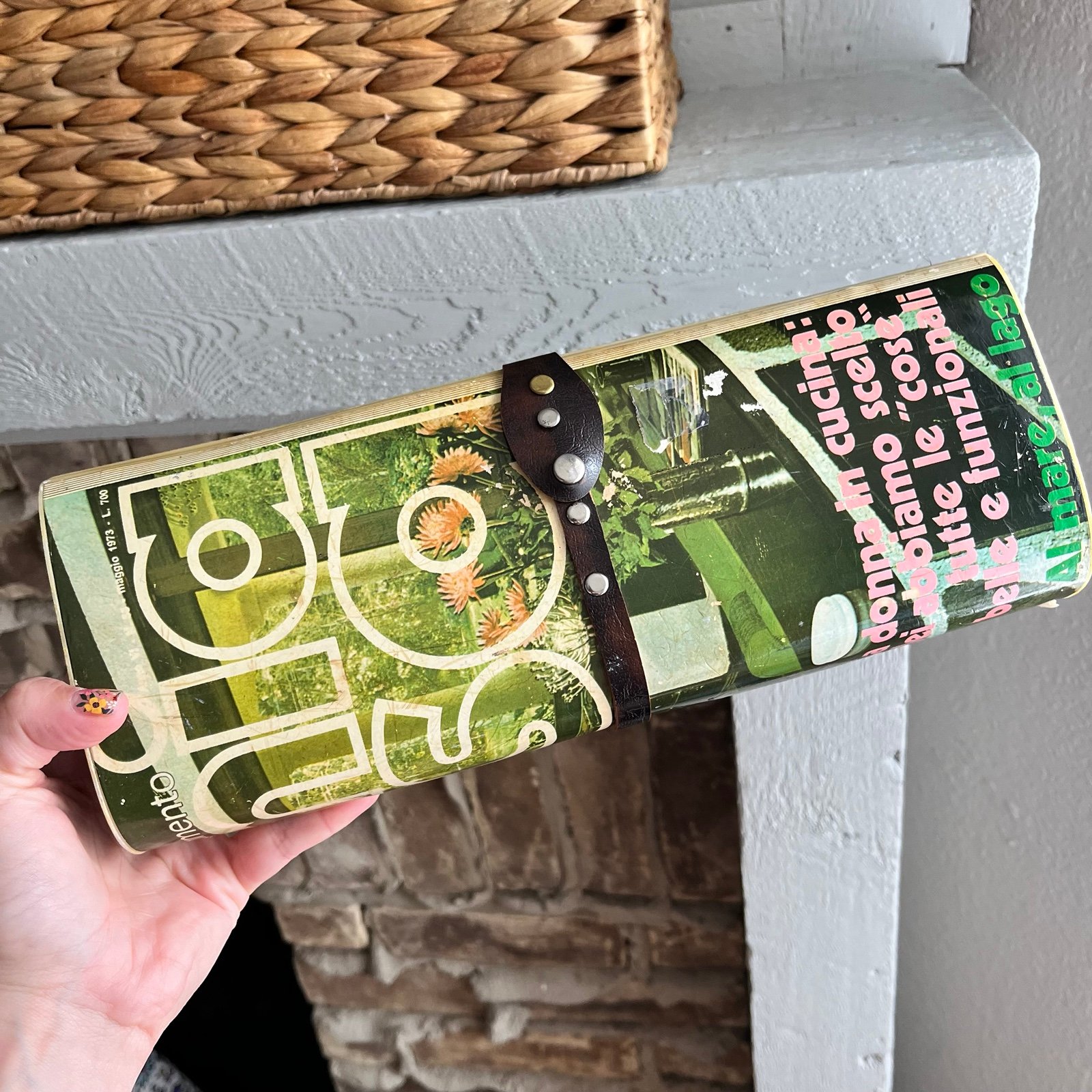 Vintage 1970s Magazine Clutch
