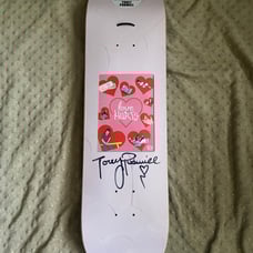 8.25 Torey Pudwill signed special edition Love Hurts skateboard
