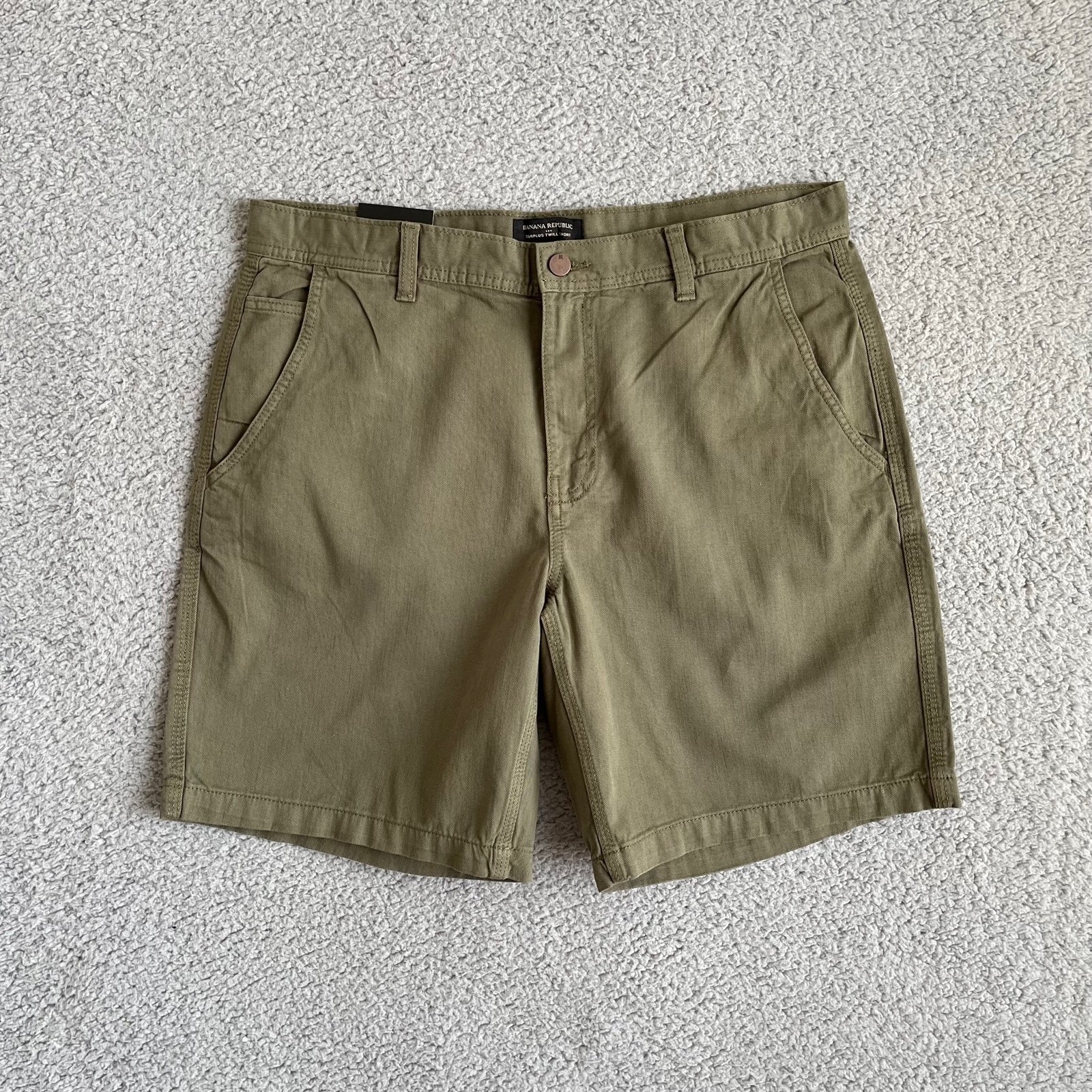 Banana Republic Men 8-5 Inch Twill Vegan Sz 38