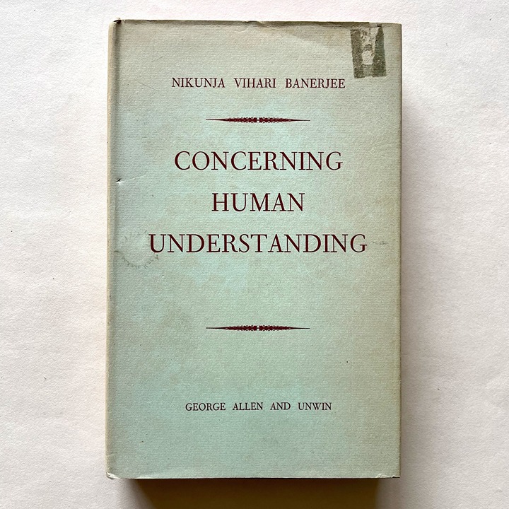 Concerning Human Understanding - essays by Nikunja Vihari Banerjee