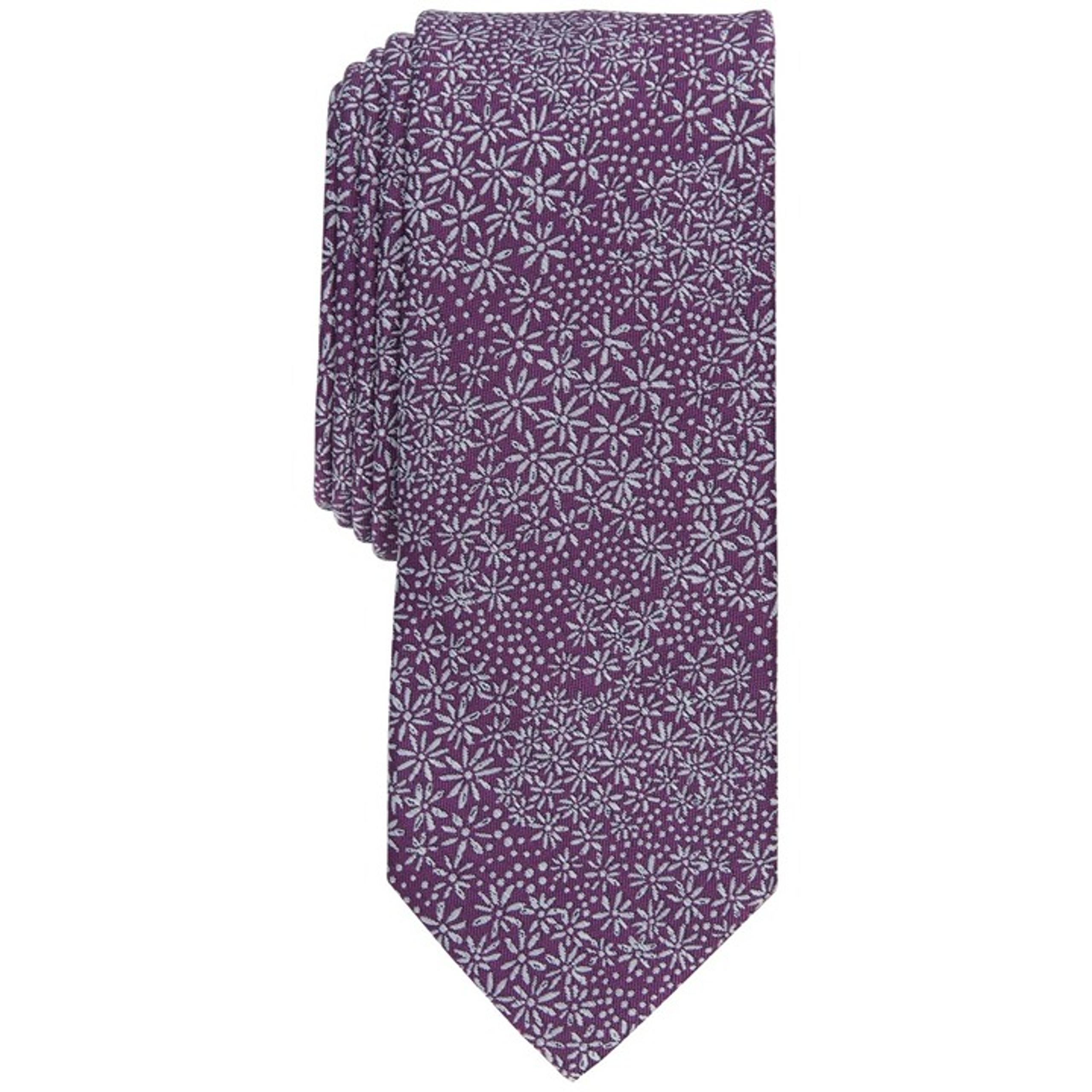 Bar III Men's Levetin Skinny Floral Tie, Dusty Pink, NWT