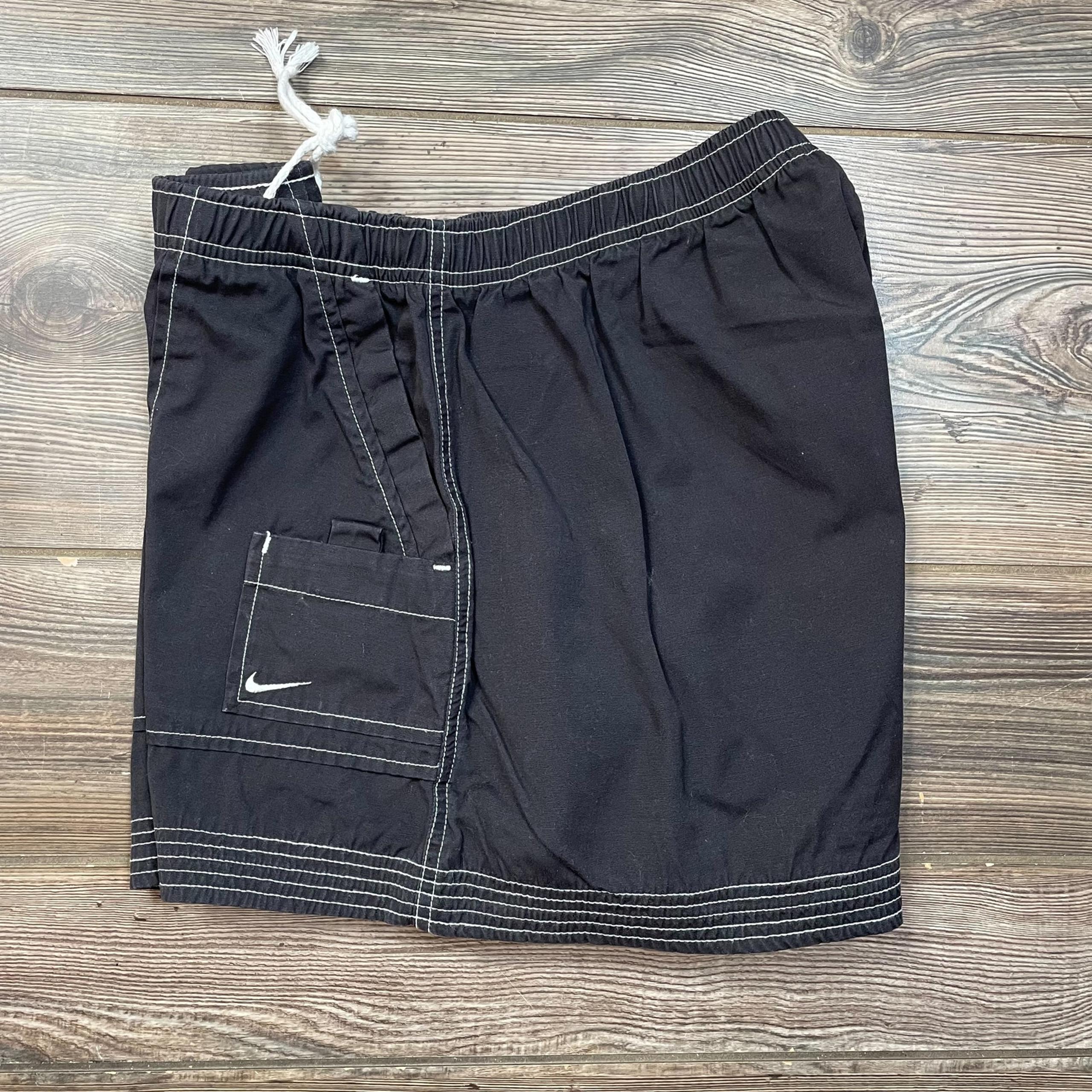 NIKE Womens Black 100% Cotton Shorts Sport Full Leg SZ XL C102033