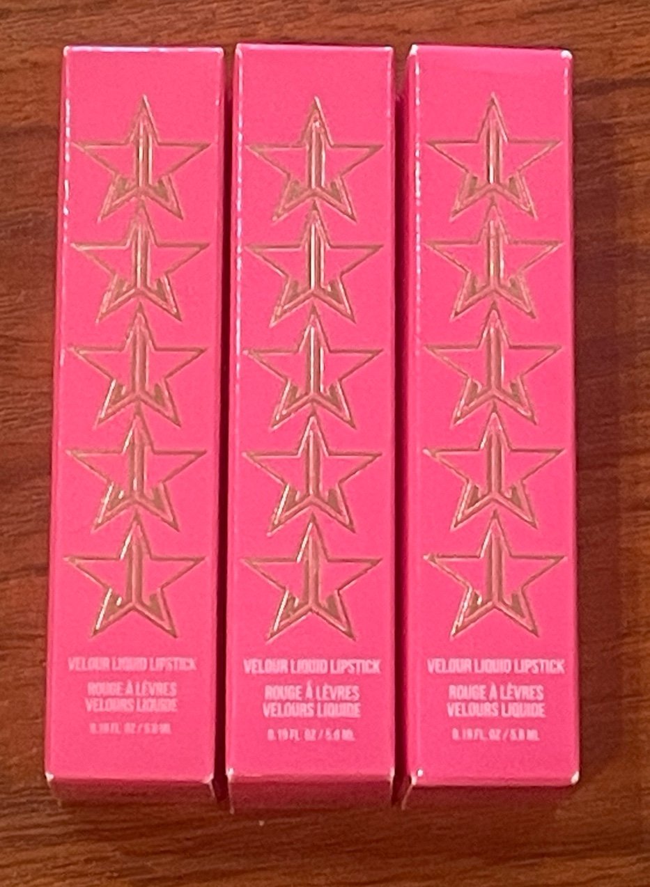 JEFFREE STAR LOT OF 3 VELOUR LIQUID LIPSTICK