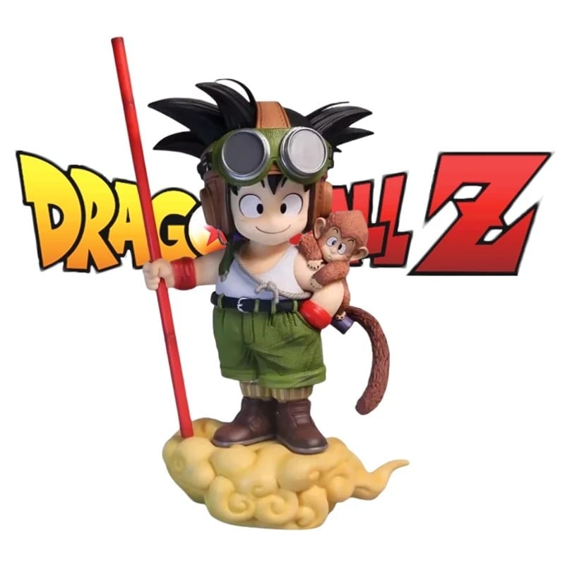 26cm Anime Dragon Ball Action Figure Son Goku With Monkey Figurine Doll PVC