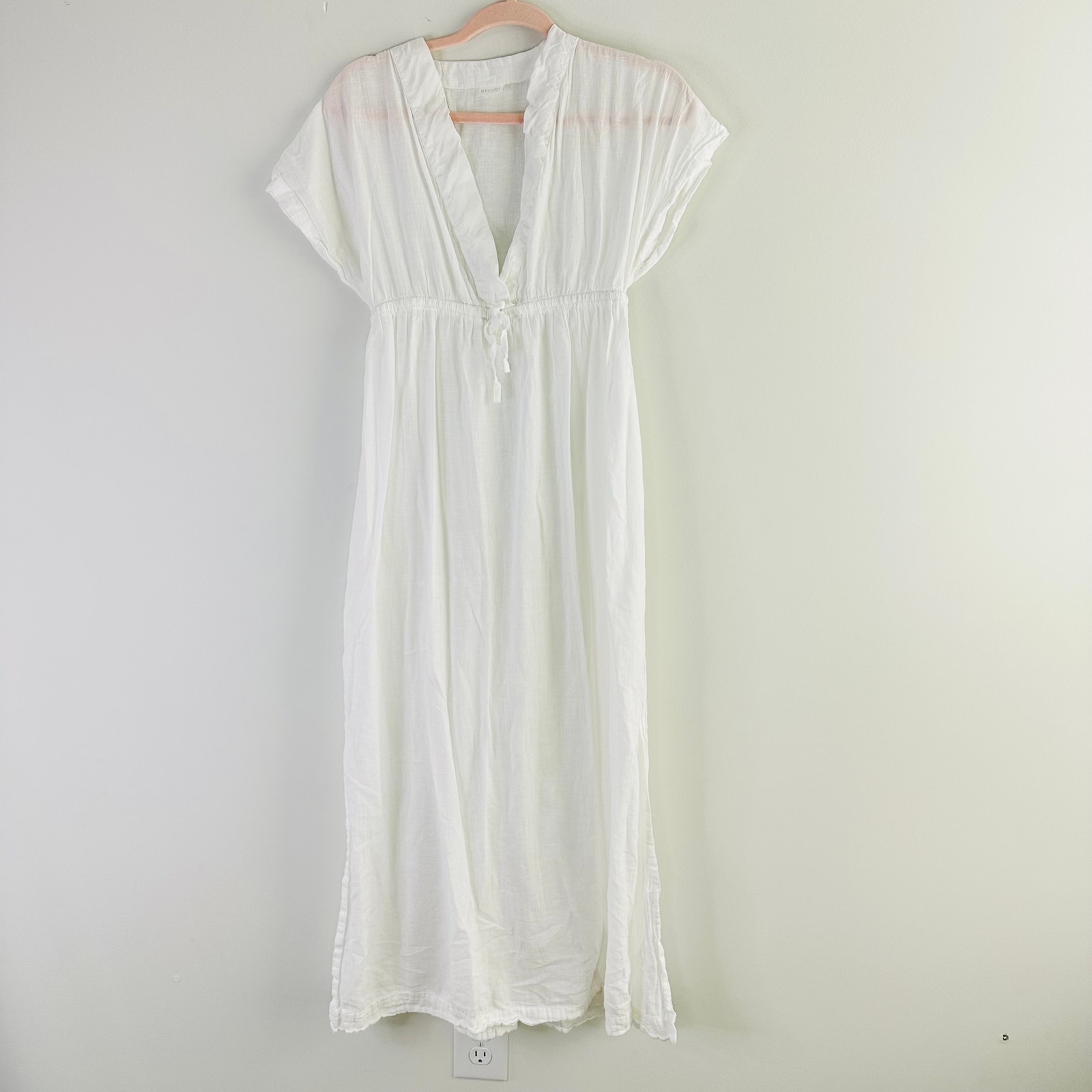 Resort By Amir Slama white beach maxi coverup dress