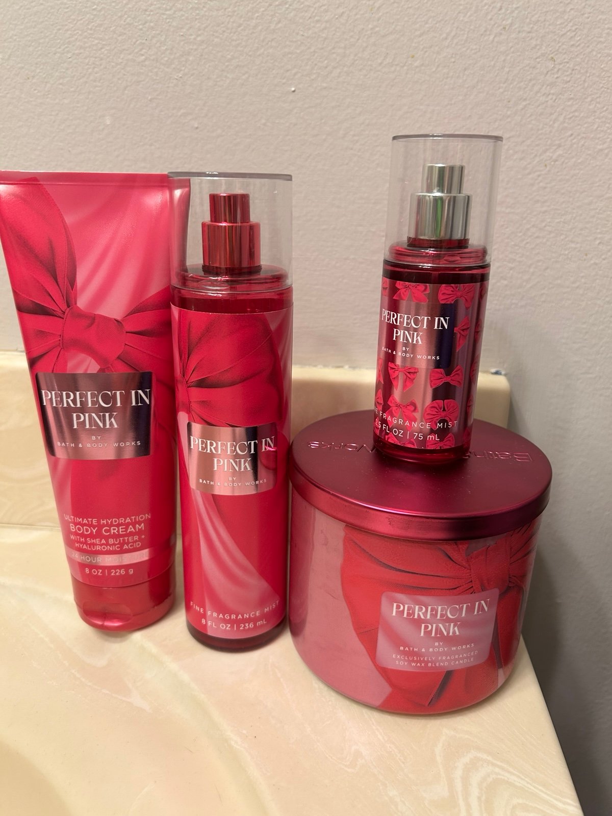 Bath and Body Works Perfect In Pink bundle