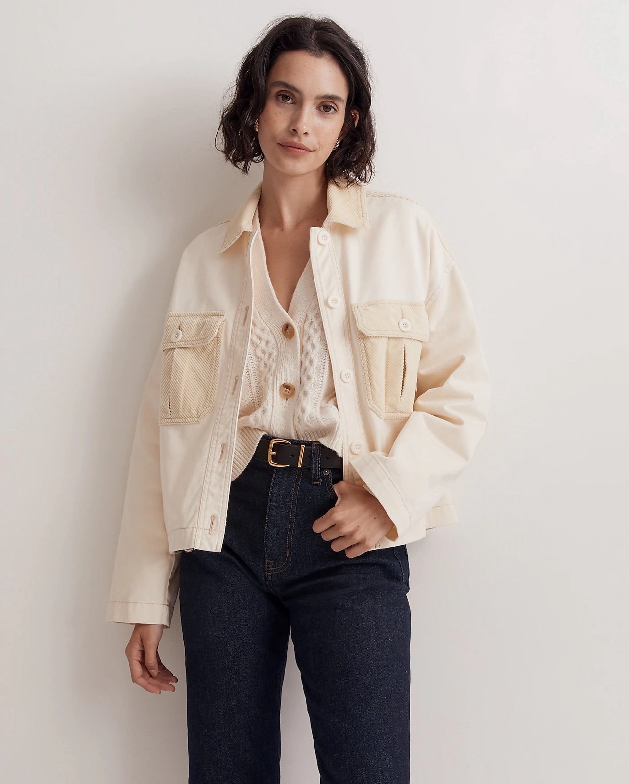 Madewell Chino Boxy Shirt-Jacket