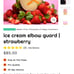 absolutely ridiculous strawberry ice cream elbow guard