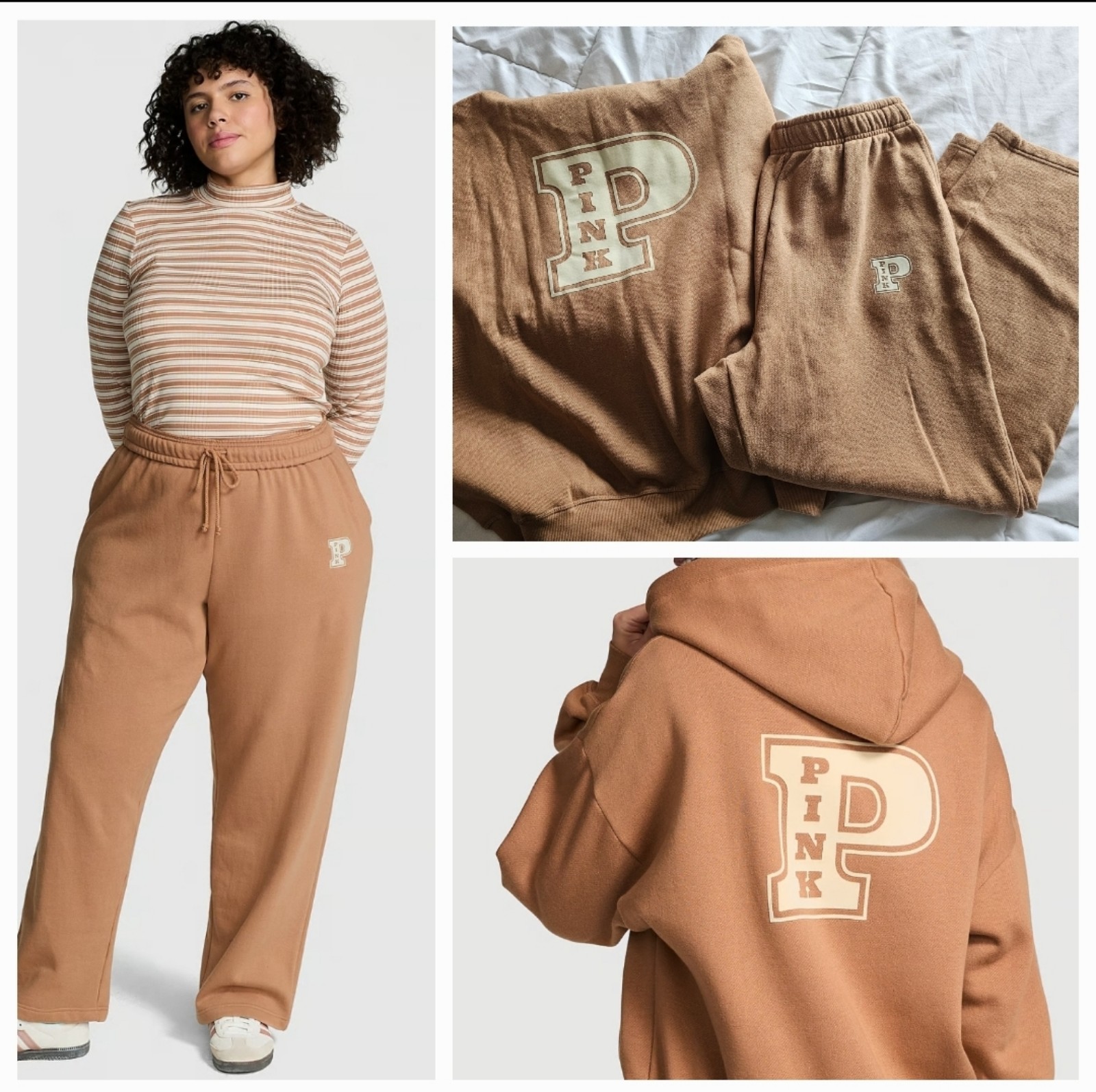 Victoria's Secret PINK Ivy Fleece hooded sweatshirt & matching sweatpants
